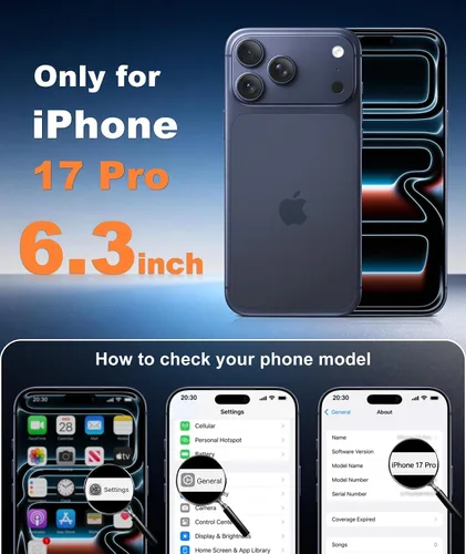 Vista 2 de FNTCASE Funda para iPhone 17 Pro: [Compatible con Magsafe] Fundas sólidas mate 17 Pro azul con protector de pantalla