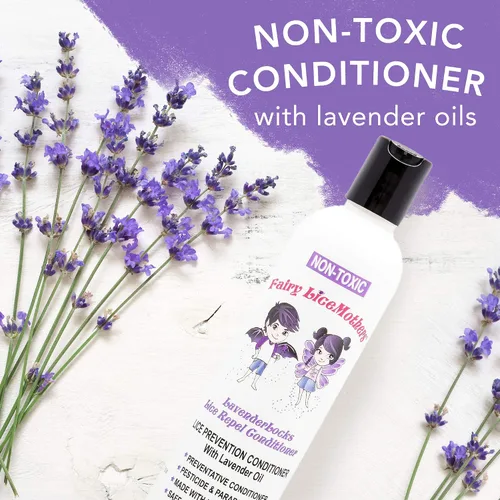 Vista 8 de Fairy LiceMothers LavenderLocks - Acondicionador de prevención de piojos – Acondicionador de aceite de lavanda para eliminación de piojos familiares