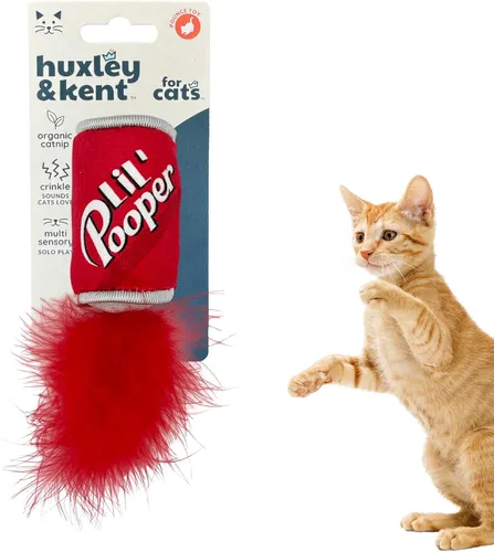 Vista 32 de Huxley & Kent Juguete de Peluche para Gatos - Juguete Interactivo de Hierba Gatera para Gatos y Gatitos - Suave con Crujido y Hierba Gatera
