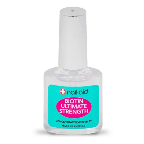 Vista 3 de Nail-Aid Biotin Ultimate Strength - Tratamiento y fortalecedor de uñas, transparente, 0.55 onzas líquidas (08873)
