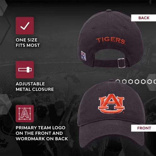 Vista 3 de The Game NCAA - Gorra con logotipo de ajuste relajado para adultos, logotipo bordado, 100% algodón, eleva tu estilo y muestra tu espíritu
