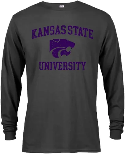 Vista 34 de Sport Your Gear Camiseta de manga larga con licencia oficial, estilo retro y envejecido para fanáticos universitarios