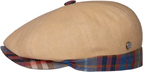 Vista 8 de Lierys City Bic Linen - Gorra plana para mujeres/hombres, fabricada en Italia Beige