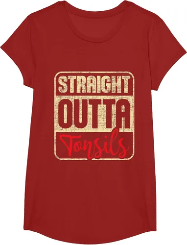 Vista 54 de Straight Outta Amígdalas - Camiseta de recuperación de cirugía de eliminación de amígdalas Asphalt Grey