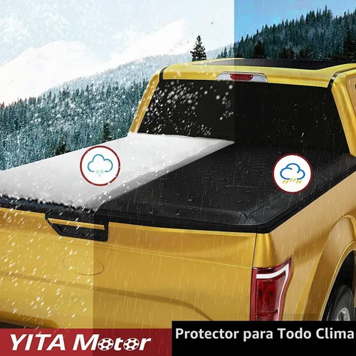 Vista 5 de YITAMOTOR - Funda suave enrollable para tonneau de camioneta de 5 pies, compatible con Nissan Frontier 2005-2025 (NO México), plataforma Fleetside