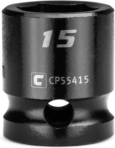 Vista 18 de Capri Tools Zócalo de impacto rechoncho de 0.394 in, accionamiento de 1/2", 6 puntos, métrico, CP55410