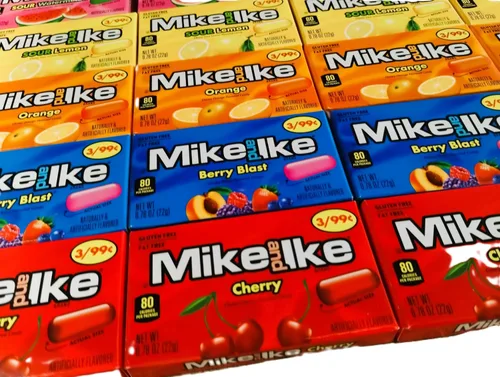 Vista 5 de DM Sweets Mike and Ike Surtido – 4 cajas de sandía agria original de Orange Berry Blast Tropical Typhoon Sour Lemon Cherry Sour Lemon Cherry Sour
