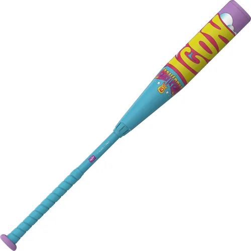 Vista 5 de Rawlings 2026 Bate de béisbol ICON USSSA Caída -5 / -8 / -10 Barril de 2 3/4 pulgadas 2 piezas compuesto Columbia Azul / Púrpura