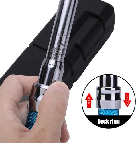 Vista 3 de Llave dinamométrica ajustable, llave dinamométrica de 5 a 30 Nm de 25 mm de extremo abierto con clic y cabeza intercambiable para mini split HVAC
