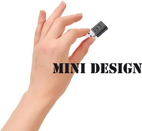 Vista 4 de Kit USB Bluetooth para coche, mini 2 en 1 5.4 adaptador receptor Bluetooth para música de automóvil/audio estéreo, conectar y usar, cable auxiliar