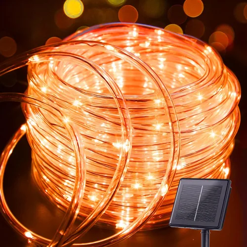 Vista 14 de Brightown Cuerda solar de 39 pies 100LED luces impermeables al aire libre