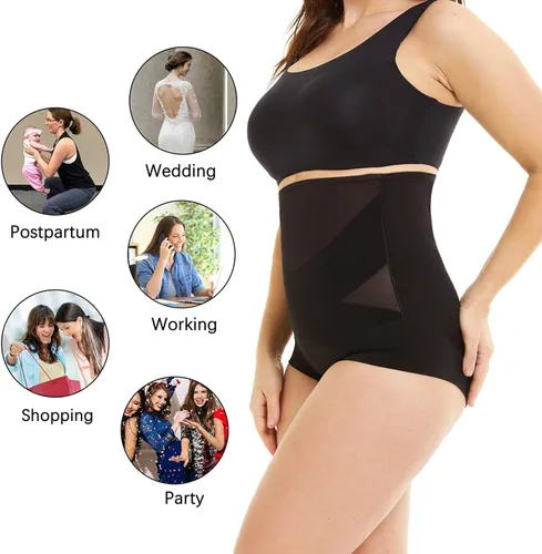 Vista 7 de GANAYAN Shapewear - Bragas moldeadoras de cintura alta con control de abdomen