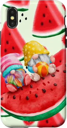 Vista 5 de Summertime with My Gnomies Watermelon Retro Beach Summer Case for iPhone 17