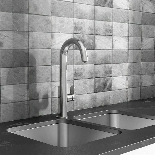 Vista 5 de American Standard 4931380.002 Beale Grifo de cocina extraíble de un solo mango con tecnología manos libres Selectronic Cromo pulido