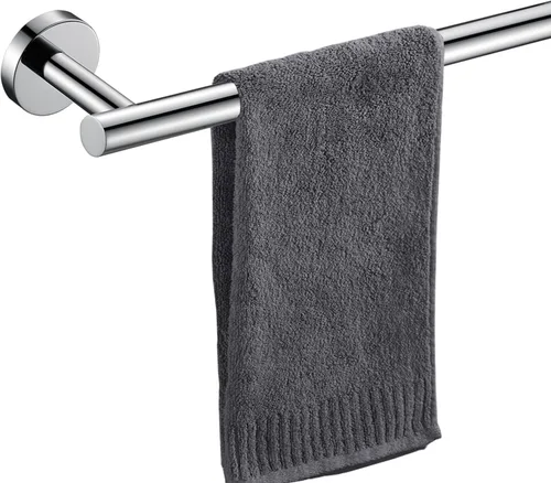 Vista 25 de Nolimas Toallero de mano de baño dorado cepillado, barras individuales, barra de toalla clásica de acero inoxidable montado en la pared, barra