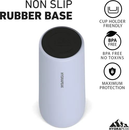 Vista 3 de Hydrapeak Traveler - Vaso aislado de acero inoxidable de 25 onzas, con aislamiento al vacío de doble pared, con tapa y pajilla, vaso aislado al