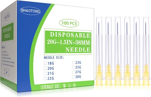 Vista 11 de SHAOTONG Accesorios Luer Lock de calibre 16 de 1.2 pulgadas, suministros de laboratorio desechables, paquete de 100 SHAOTONG - Aguja 16G de 1.2
