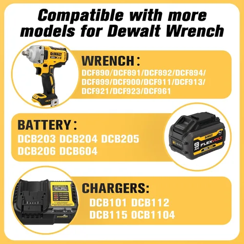 Vista 2 de HOSOCASE - Funda rígida para llave de impacto inalámbrica Dewalt 20V Max DCF900 Waterproof Tool Box for Dewalt Impact Wrench