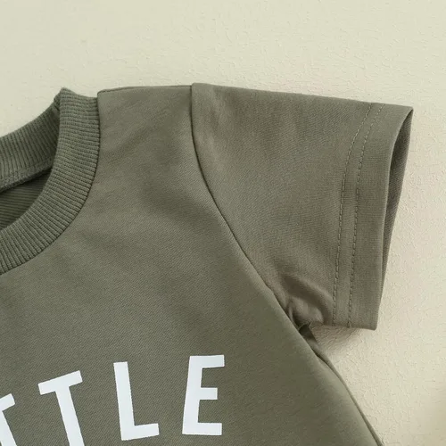 Vista 40 de Conjunto de camiseta de manga corta para bebé niño y niña, camiseta de manga corta, pantalones cortos casuales, ropa para recién nacidos, 6, 12, 18