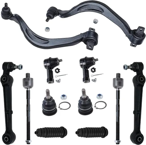 Vista 45 de Detroit Axle - Kit de extremo de 12 piezas para Ford Explorer Mercury Mountaineer 1998-2001 1999 2000, 2 brazos de control delanteros superiores