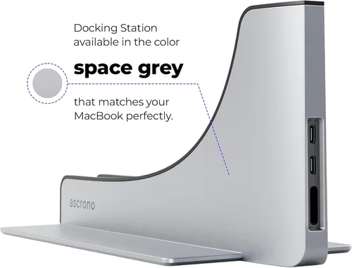 Vista 7 de Base para Apple MacBook Air de 13" - Estación de acoplamiento - Conecta pantallas duales con dos puertos Thunderbolt 4 USB-C - Hub de estación