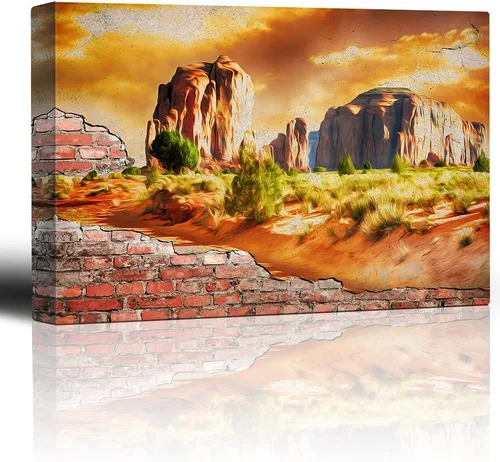 Vista 12 de Hermoso paisaje lona Wall Decor, arte moderno, Home Sets, 12" x 18