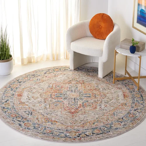 Vista 13 de SAFAVIEH Silverado Collection - Alfombra para pasillo, 2 x 8 pies, azul y óxido, diseño vintage envejecido, no desprende pelusa y de fácil cuidado