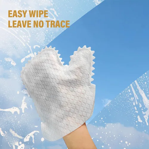 Vista 4 de 40 guantes para lavar platos no tejidos, toallas de limpieza para zapatos, polvo, paño suave, guantes de limpieza para limpieza, bolsa de zapatos