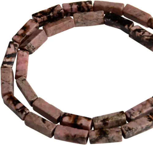 Vista 37 de Espaciador de tubo rectangular de amazonita de piedra natural de 0.157 x 0.512 in, cuentas sueltas para manualidades, pulseras, collares, joyería