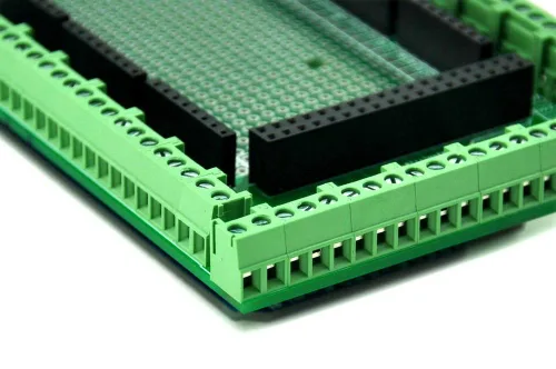 Vista 5 de Electronics-Salon Kit de tabla protectora de bloque terminal/tornillo prototipo, para Arduino MEGA-2560 R3.