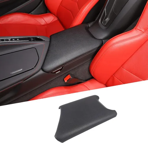 Vista 11 de Funda de panel para caja de reposabrazos compatible con Chevrolet Corvette C8 2020-2025, bandeja de almacenamiento con protección para reposabrazos