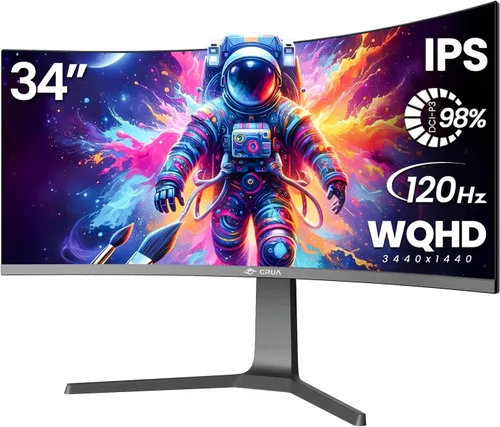 Vista 13 de CRUA Monitor para juegos de 27 pulgadas y 240 Hz, monitor de computadora IPS 2K QHD (2560 x 1440P), compatible con AMD Freesync, 120% sRGB, filtro