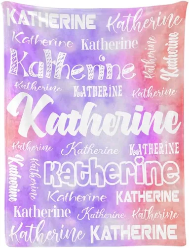 Vista 13 de Manta personalizada de bebé con nombre, manta personalizada con nombre para adultos, niños y familia (negro, 30 x 40 pulgadas)