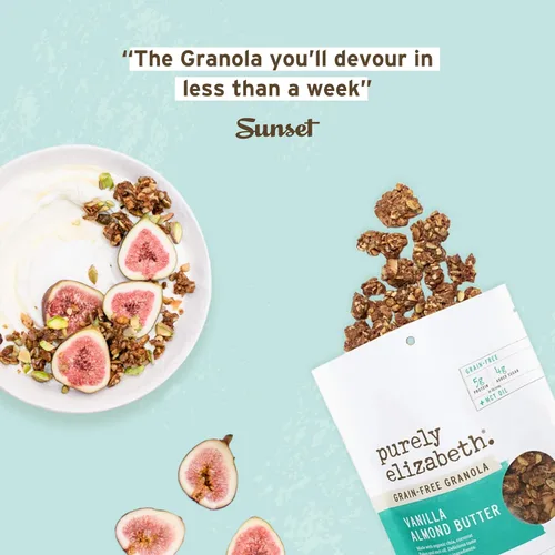Vista 7 de Purely Elizabeth, mantequilla de almendras de vainilla, granola keto con aceite MCT, sin granos (6 unidades, 48 onzas a granel)
