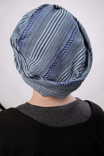 Vista 4 de Cubierta de cabeza judía para mujer Tichel Slouchy Beanie Boina Snood Headcover