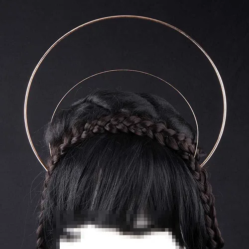 Vista 3 de Teensery 3 diademas de halo de ángel, corona de metal con halo de metal, diadema para disfraz de Halloween, accesorios para el cabello para mujeres