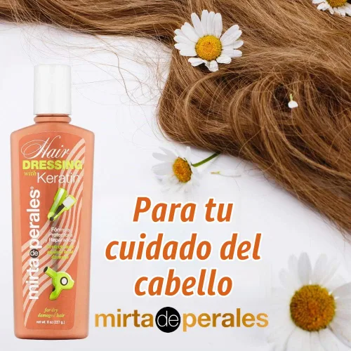 Vista 4 de Mirta de Perales Producto de peluquería con queratina, 8 oz (paquete de 2)