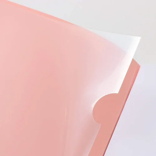 Vista 3 de Clairefontaine - Ref 961778C - Cuaderno con grapas Koverbook Blush (48 hojas) - Tamaño A5, regla rayada, papel de vitela cepillado de 3.17 oz/m²