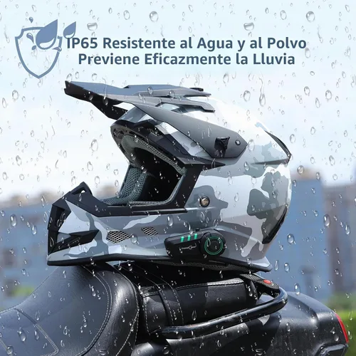Vista 4 de FreedConn Auriculares Bluetooth KY para motocicleta, casco Bluetooth, intercomunicador, sistemas de comunicación de motocicleta con cancelación