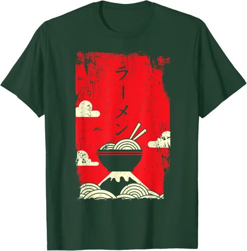 Vista 70 de Ramen Noodles Camiseta de arte japonés, Negro