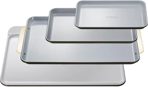 Vista 43 de Caraway Bandeja de cerámica antiadherente para hornear, revestimiento de cerámica naturalmente resbaladizo, no tóxico, libre de PTFE ni PFOA