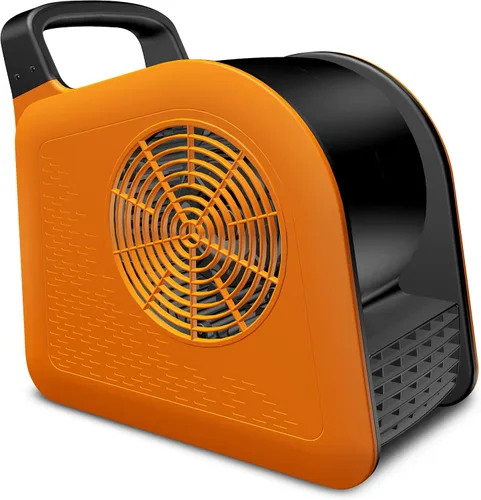 Vista 9 de Ventilador portátil para el hogar: ventiladores de piso de alta velocidad para refrigeración y secado, motor de aire con rotación de 185°