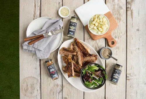 Vista 6 de Watkins Gourmet - Tarro de Especias Orgánicas, Condimento para Ensalada de Papa, Sin Transgénicos, Kosher, Botella de 4.1 oz., Paquete de 1