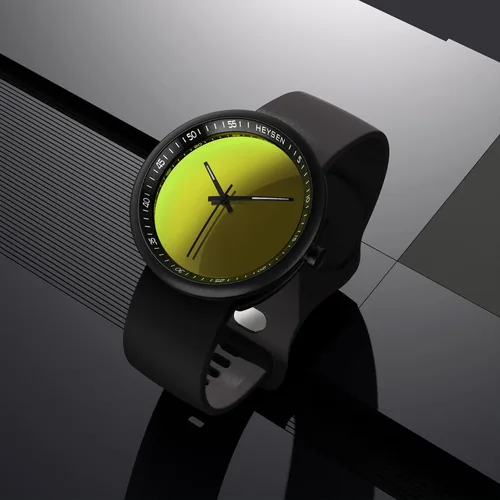 Vista 2 de HEYSEN Japanese Quartz Movement Watches for Women-Unisex Fashion Gifts Couples Watches-Avant-Garde INS Style Ultra-Thin Simple and Cool Waterproof
