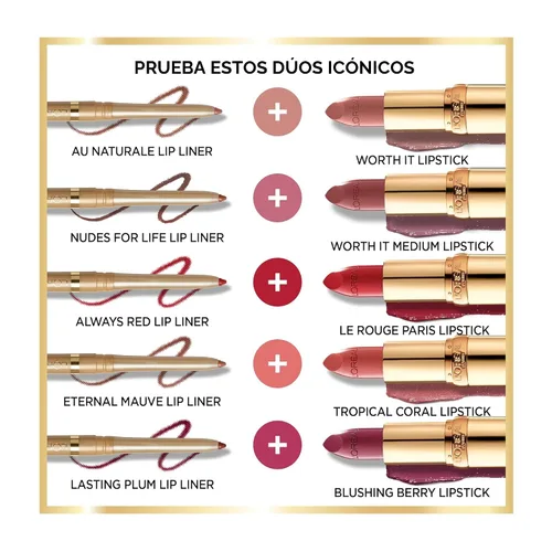 Vista 7 de L'Oreal Paris Colour Riche Lipcolour, Ballerina Shoes [135], 1 unidad
