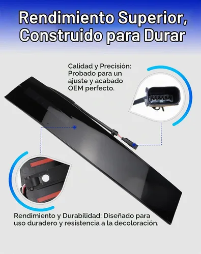 Vista 3 de Flecto Moldura de puerta, panel de moldura de puerta, lado del conductor (izquierdo), compatible con Ford Explorer 2011-2019, teclado de entrada sin