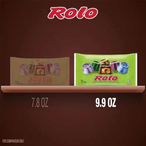 Vista 4 de ROLO Caramelos de chocolate ricos, bolsa de dulces, 9.9 oz