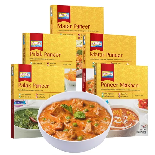 Vista 21 de Ashoka Meals 1932, kit de comidas a base de plantas, paquete variado de frijoles y arroz, comidas para calentar y servir, certificado Kosher, comida