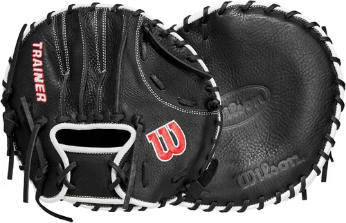 Vista 10 de Wilson Guantes de Béisbol Entrenador - Negro/Rojo