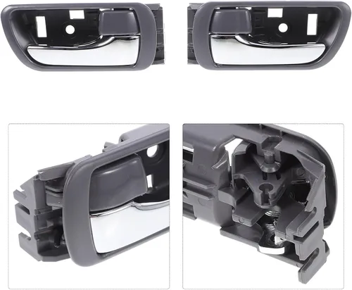Vista 9 de 2pcs Car Interior Door Handles Replacement Chrome Auto Door Pull Handles Interior Fit Mid-Size Sedan 2002-2006 Driver Passenger Side Trim